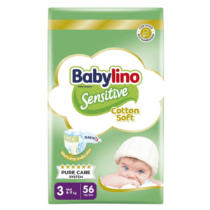 Πάνες Babylino Sensitive Value Pack No3 (4-9Kg) 56τεμ